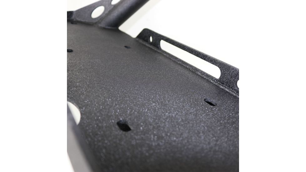 Tuff Stuff Overland Stubby Front Winch Bumper for 87-06 Jeep Wrangler TJ/YJ, Matte, Black, NSN N, TS-FB-8706-STB