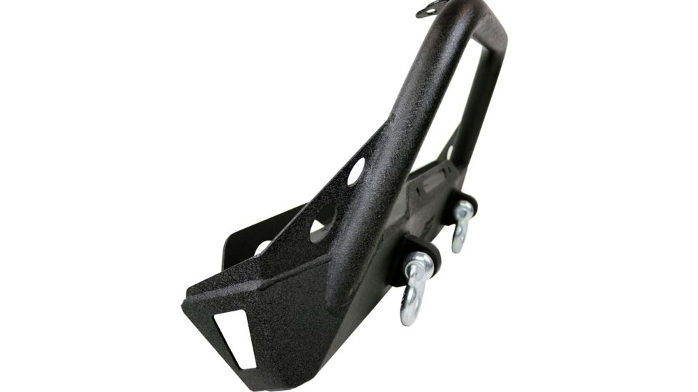 Tuff Stuff Overland Stubby Front Winch Bumper for 87-06 Jeep Wrangler TJ/YJ, Matte, Black, NSN N, TS-FB-8706-STB