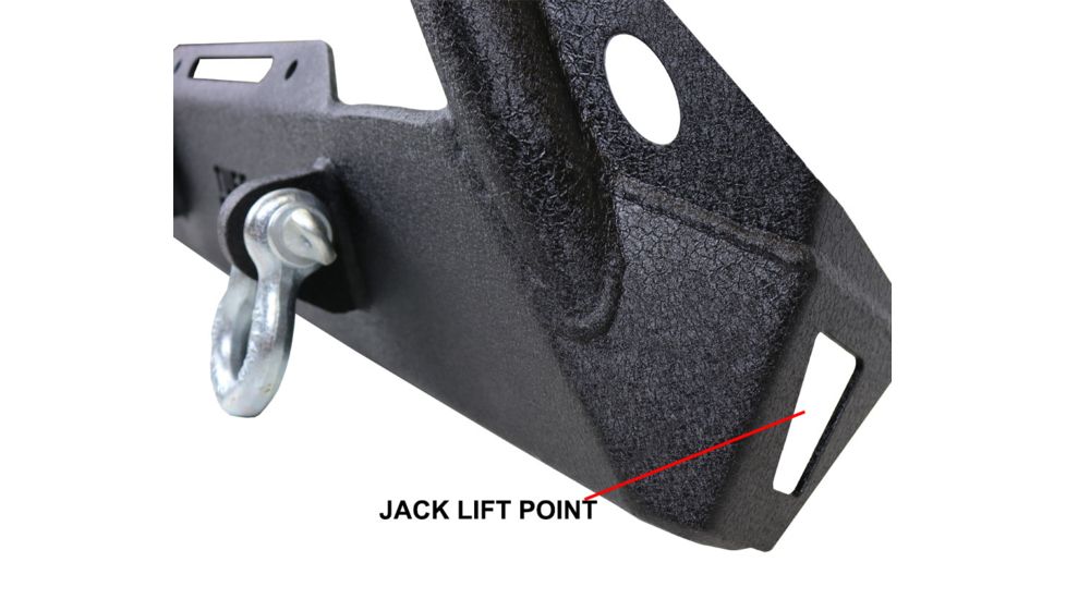 Tuff Stuff Overland Stubby Front Winch Bumper for 87-06 Jeep Wrangler TJ/YJ, Matte, Black, NSN N, TS-FB-8706-STB