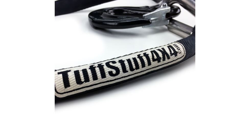 Tuff Stuff Overland Synthetic Winch Rope, 100 Foot x 1/2 Inch, 21 145 Lb Capacity, Black, NSN N, TS-SYN-12-GR