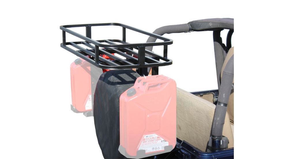 Tuff Stuff Overland Tire Carrier Mounted Storage &amp; Cooler Rack System for 2 x 2 Inch Carriers, NSN N, TS-TCICR