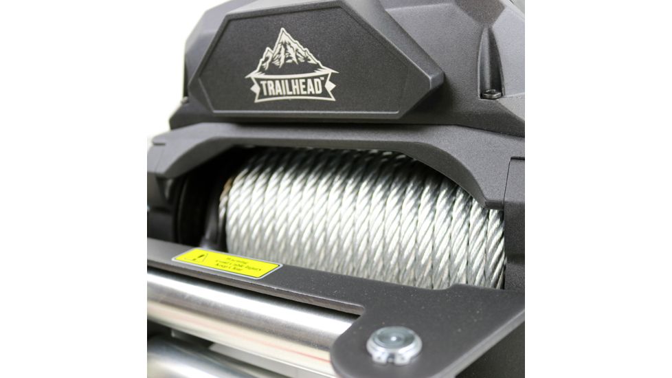 Tuff Stuff Overland Waterproof Trailhead Winch, 13 000 Lb, 85 ft Steel Rope, Black, NSN N, TS-13000-TH-L