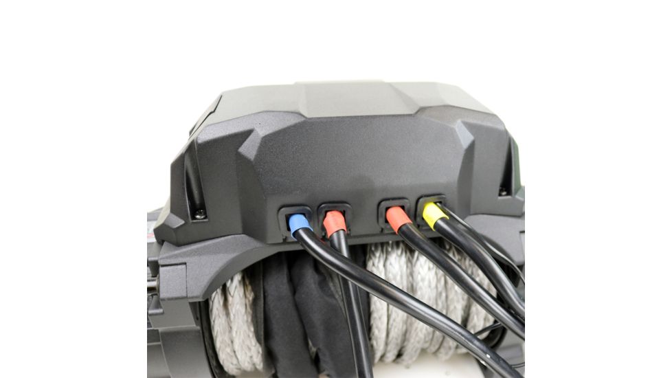 Tuff Stuff Overland Waterproof Trailhead Winch, 13 000 Lb, 85 ft Synthetic Rope, Black, NSN N, TS-13000-TH-L-SYN
