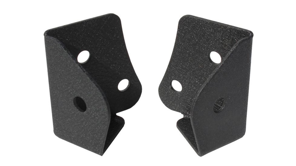 Tuff Stuff Overland Windshield Light Mounting Brackets for 07-18 Jeep Wrangler JK, Black, NSN N, TS-WLM-JK