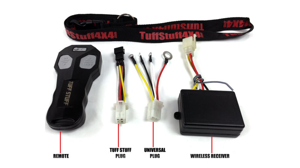 Tuff Stuff Overland Wireless Winch Remote Control, 12V, Black/Gray, NSN N, TS-RMT-UNV-LND