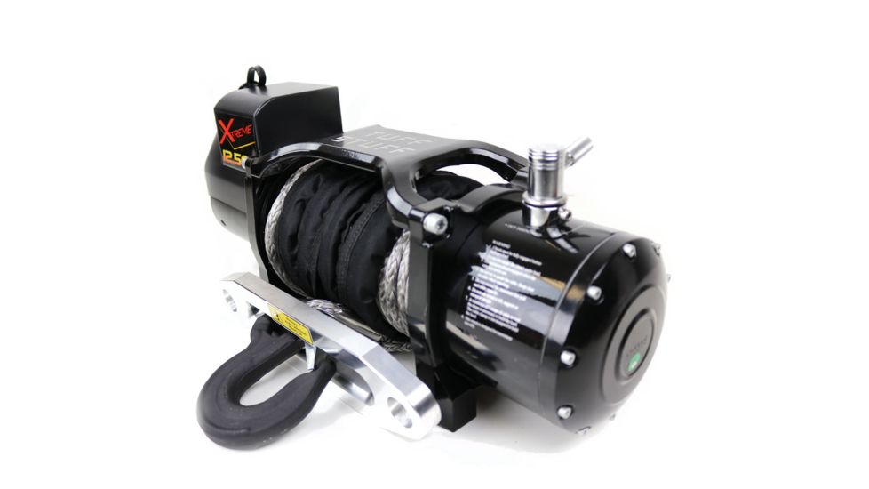 Tuff Stuff Overland Xtreme Wireless Waterproof 12500 Lb Winch, 85 ft Synthetic Rope, NSN N, TS-12500-XT-SYN