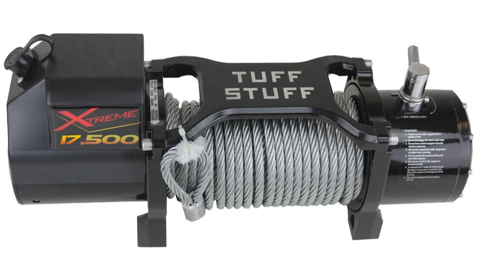 Tuff Stuff Overland Xtreme Wireless Waterproof 17500 Lb Winch, 85 ft Rope, NSN N, TS-17500-XT