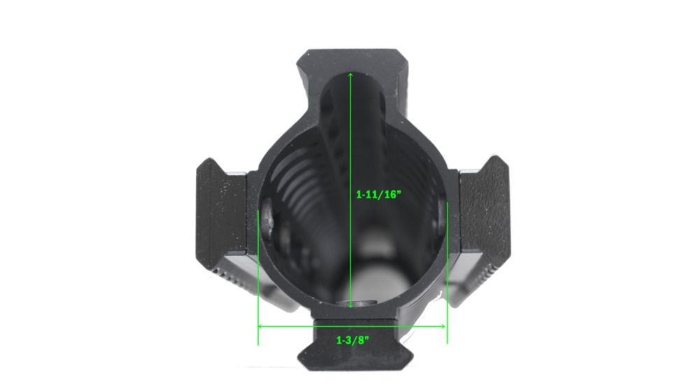 Tuff Zone AR-15 Handguard 7in w/ 3 Rails, Slim KeyMod, Steel Barrel Nut and Shims, TZ-MFKM7