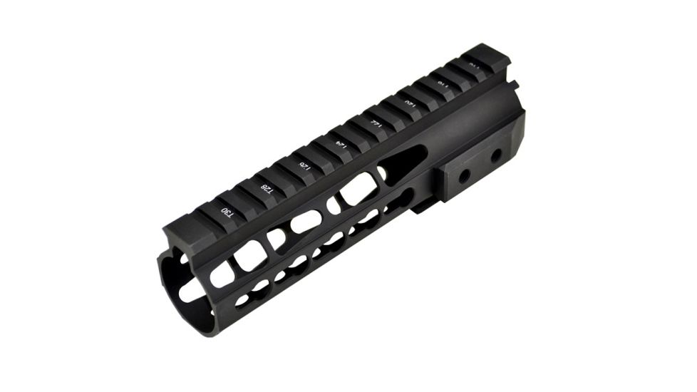 Tuff Zone AR-15 Handguard 7in, w/ Short Quads Clamp, On KeyMod Free Float, TZ-MARFF7