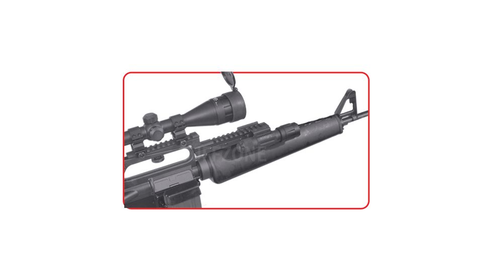 Tuff Zone AR-15/M4/M16 Carry Handle Gooseneck Mount, Lower &amp; Upper Rail, TZ-MR22