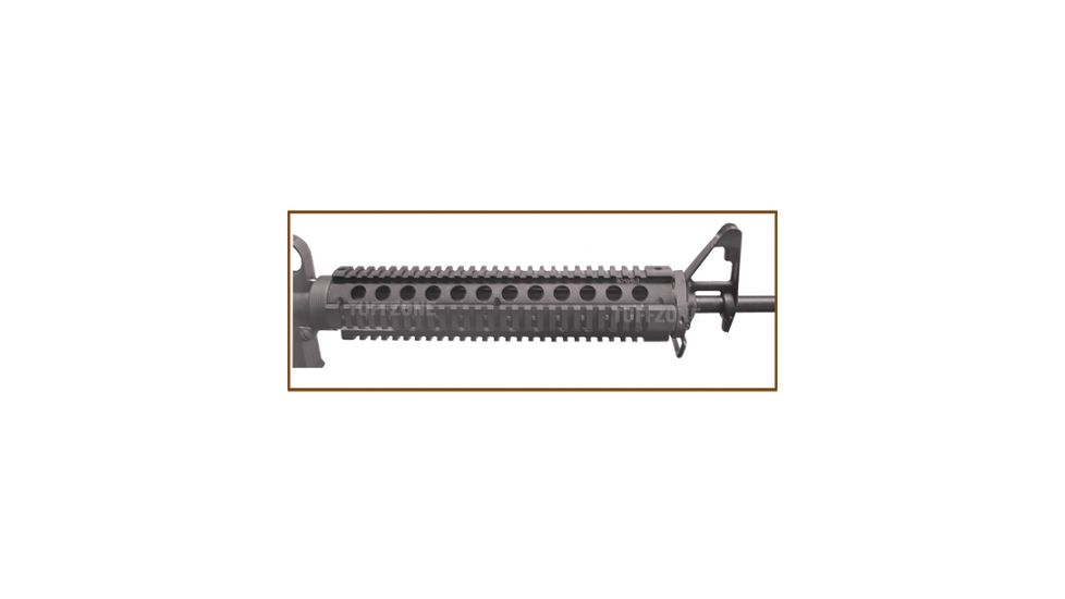 EDEMO Tuff Zone AR-15/M4/M16 Handguard 12in, 2 Piece Quad Rail for Full Length Rifles, Barrel Nut Adapter Included, TZ-MR426, EDEMO2