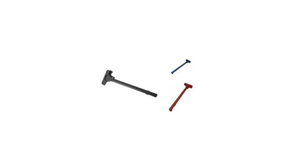 Tuff Zone AR- 15/M4 Charging Handle Assembly w/ Standard Latch, Black, Blue, Red