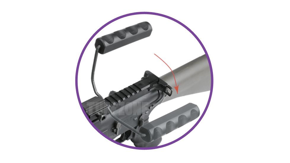 Tuff Zone AR/AK Detachable Folding Carry Handle, Medium, TZ-TCH75