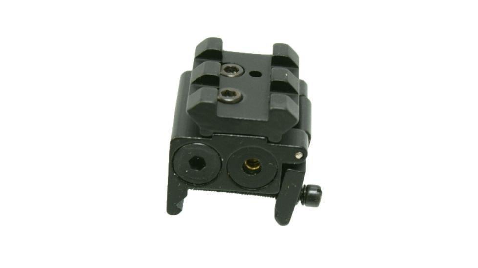 Tuff Zone Mini Low Profile Red Laser 1-1/2in w/ Extra Rail, Black, TZ-L01P