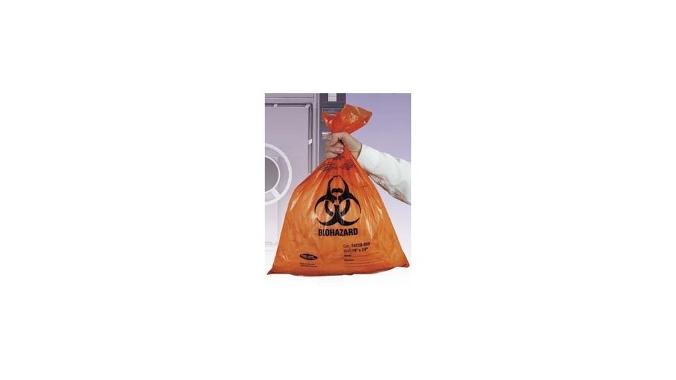 Tufpak Autoclavable Biohazard Bags, 2.0 mil 14220-066 Clear Bags