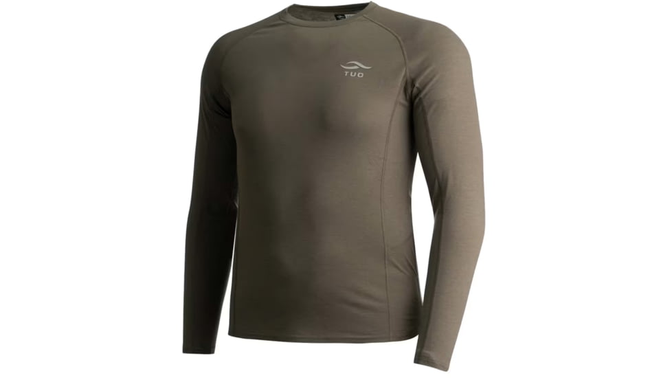 TUO Kinetic Merino 150 LS Crew Shirt - Men's, Medium, Deadfall, 1409366