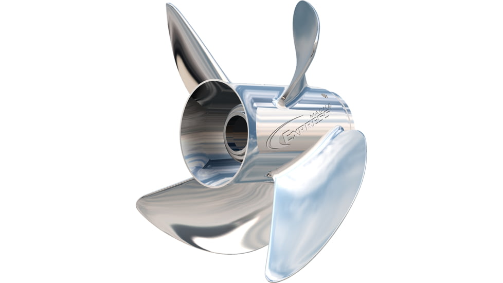 Turning Point Propellers Express Mach4 Left Hand Stainless Steel Propeller - EX1/EX2-1319-4L - 13" x 19" - 4-Blade 63343