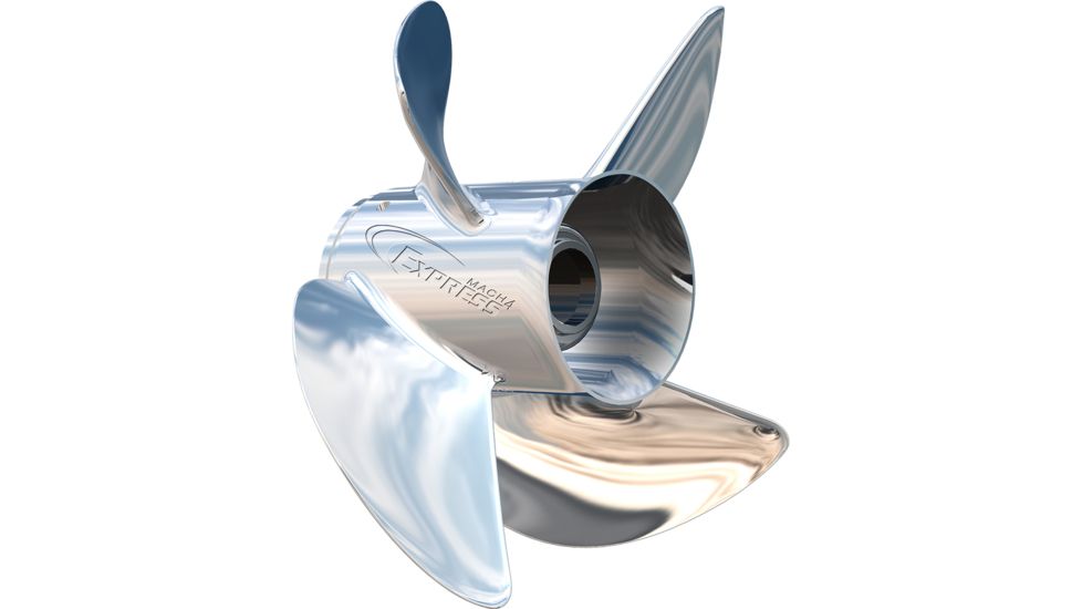 Turning Point Propellers Express Mach4 Right Hand Stainless Steel Propeller - EX1/EX2-1321-4 - 13" x 21" - 4-Blade 63344