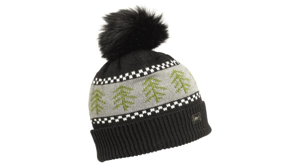 Turtle Fur Castanea Pom Beanie, Black, 715155-101
