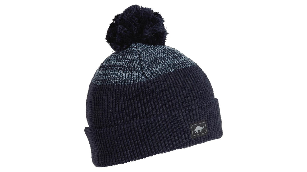 Turtle Fur Keith Pom Beanie, Navy, 719055-105