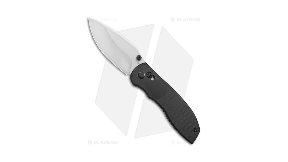 Tuya Knife Big Belly Slide Folding Knife, 3.50in, 154CM, Drop Point Blade, G-10, Black Handle, Black/Gray, 7.50 inch, BHQ-174124