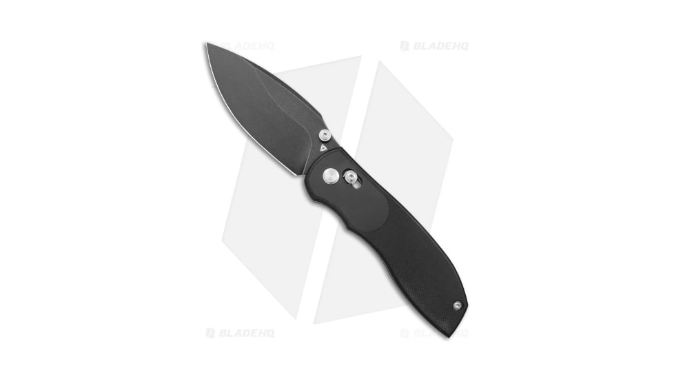Tuya Knife Big Belly Slide Folding Knife, 3.50in, 154CM, Drop Point Blade, G-10, Black Handle, Black/Black, 7.50 inch, BHQ-174131