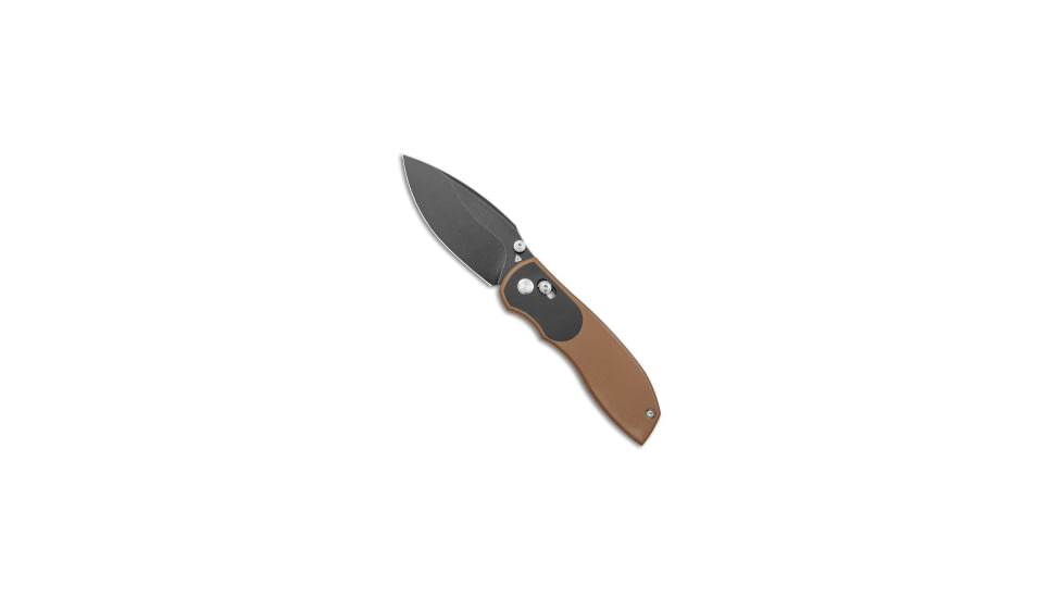 Tuya Knife Big Belly Slide Folding Knife, 3.50in, 154CM, Drop Point Blade, G-10, Black/Brown Handle, Black/Brown/Black, 7.50 inch, BHQ-174126