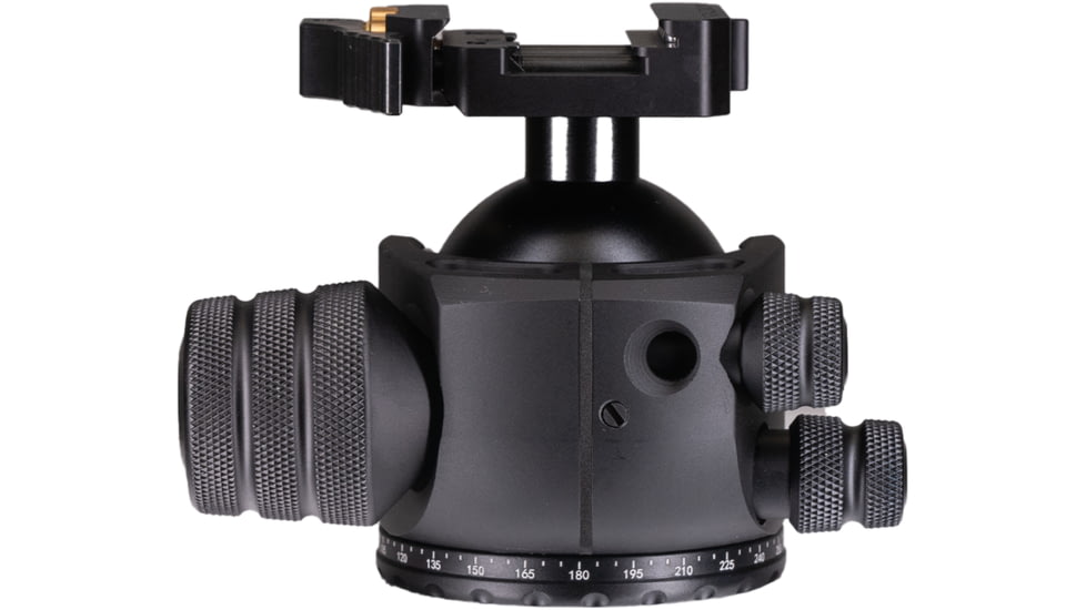 Two Vets Tripods Inc 55MM Dual Tension Ballhead w/Arcalock Dual Clamp, Arca Swiss and Picatinny