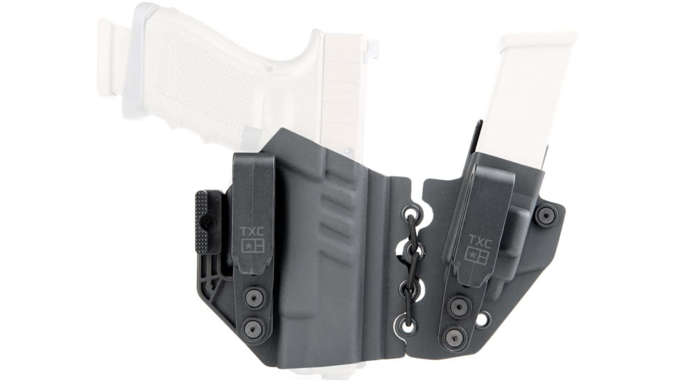 TXC Holsters X1 ALLY Concealed Carry Holster, Glock 17/19/19X/22/23/24/26/27/34/35, Right, Grey, X1ALLY-G940DS-GREY