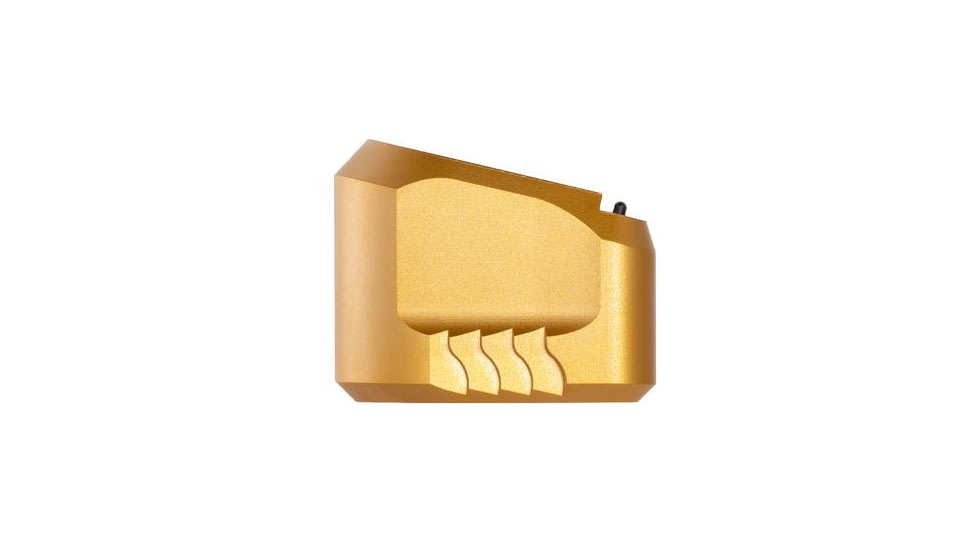 Tyrant CNC 1.0/2.0 Pistol Magazine Extension, Smith &amp; Wesson M&amp;P, 9mm, 5 Rounds, Gold, 764046030802-5RD