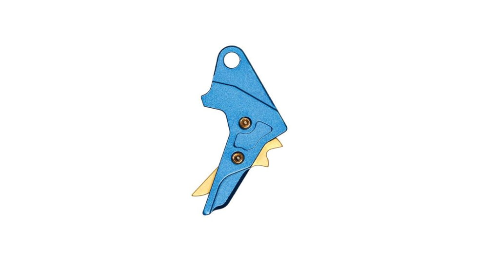 Tyrant CNC 1.0/2.0 Pistol Trigger, Smith &amp; Wesson M&amp;P 9/.40/9c/.40c, Blue/Gold, TD-MPTRIG-FSC-BLUE/GOLD