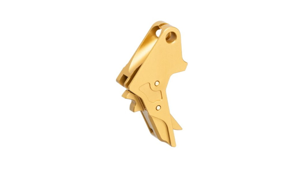 Tyrant CNC 1.0/2.0 Pistol Trigger, Smith &amp; Wesson M&amp;P 9/.40/9c/.40c, Gold/Gold, TD-MPTRIG-FSC-GOLD/GOLD