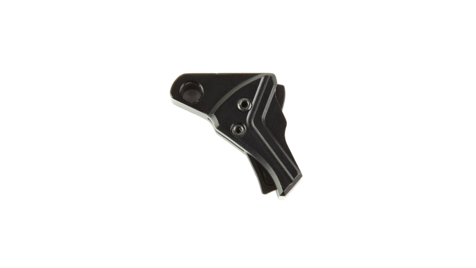 Tyrant CNC I.T.T.S Hybrid Pistol Trigger Shoe, Glock 17, Glock 19, Glock 22, Hybrid Flat/Curved, Black, TD-GTRIG-3-4-BLACK-BLA