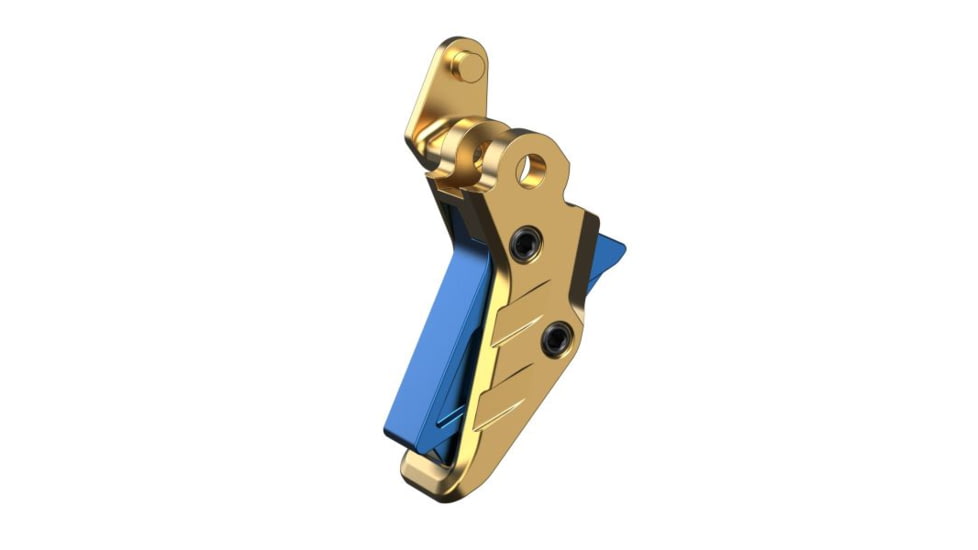 Tyrant CNC Intellifire Pistol Triggerm SIG Sauer P365, Gold Shoe/Blue Hardware, TD-P365-TRIG-Gold-Blue
