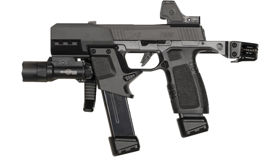 Tyrant CNC SIG P365 Carbine Conversion Kit, Gun Metal Grey, TD-P365TWS-GNMTL