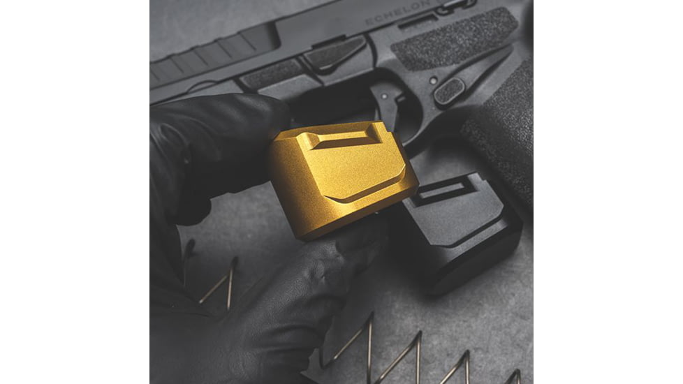 Tyrant CNC Springfield Armory Echelon 5-Round Magazine Extension, Gold, 764046031243-5RD