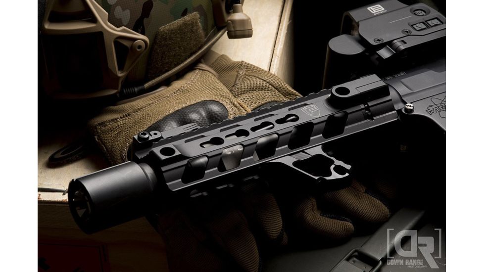 Tyrant CNC AR-15 Halo Handstop, Black, TD-772-BLK-M-1