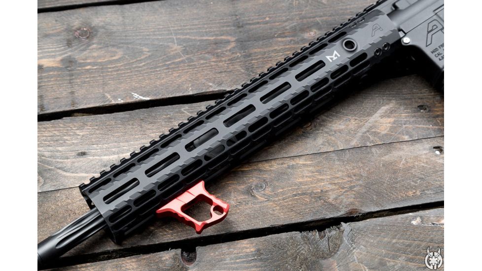 Tyrant CNC AR-15 Halo Handstop, Red, TD-772R-M