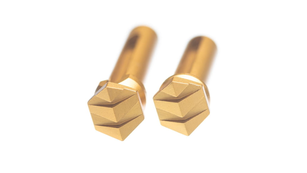 Tyrant CNC AR Enhanced Takedown Pins, Gold, TD-AR15TP-GOLD