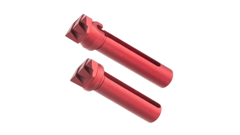 Tyrant CNC AR Enhanced Takedown Pins, Red, TD-AR15TP-RED