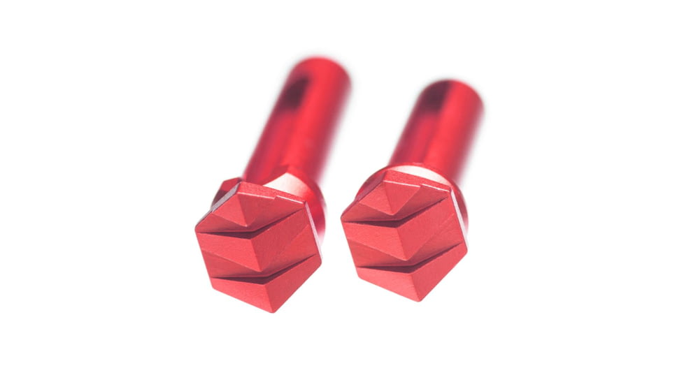 Tyrant CNC AR Enhanced Takedown Pins, Red, TD-AR15TP-RED