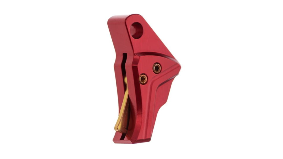 Tyrant CNC I.T.T.S Glock Hybrid Pistol Triggers, Red/Gold, TD-G43TRIG-R-G-Sc/Sa