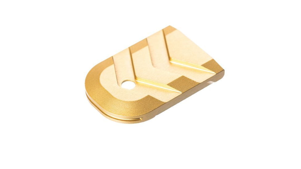 Tyrant CNC Glock 43x/48 SA15 Magazine Baseplate, Gold, TD-GFP43X-S15-Mag-Gold