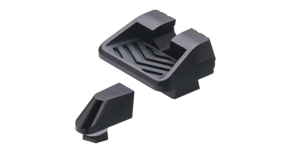 Tyrant CNC Glock Compatible Sights, Full Size, Black/white, TD-SIGHT-GFS-Black