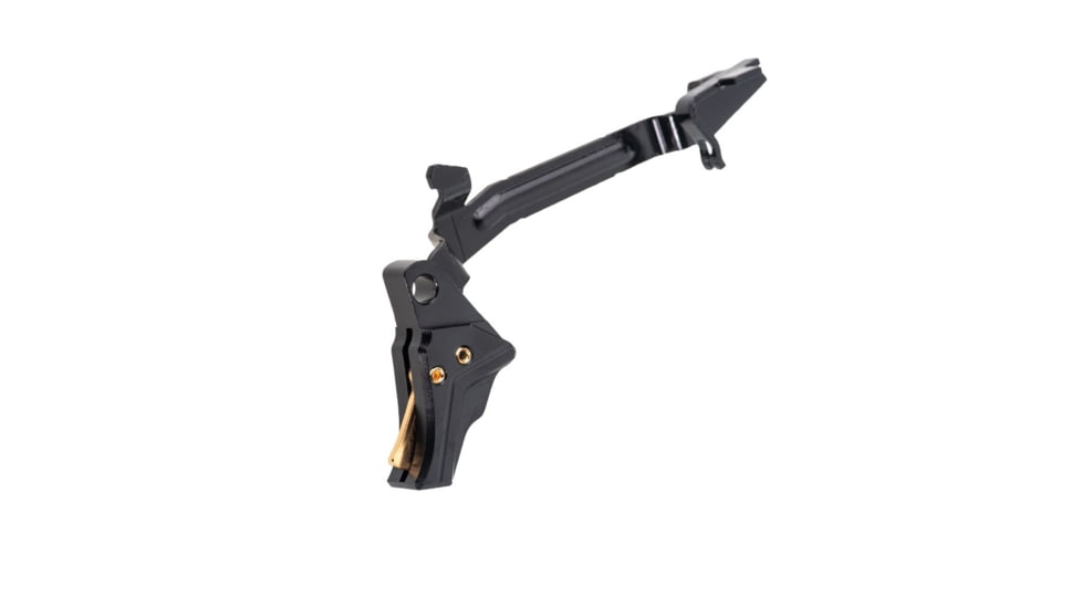 Tyrant CNC Glock Gen 3-4 Pistol Trigger, w/ Bar, Black/Gold, TD-GTRIG-3-4-Bla-G-BAR