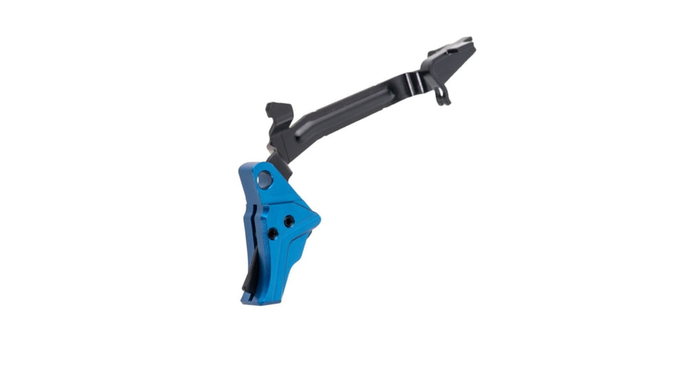Tyrant CNC Glock Gen 3-4 Pistol Trigger, w/ Bar, Blue/Black, TD-GTRIG-3-4-Blu-Bla-BAR