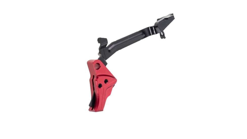 Tyrant CNC Glock Gen 3-4 Pistol Trigger, w/ Bar, Red/Black, TD-GTRIG-3-4-R-Bla-BAR