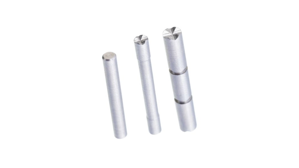 Tyrant CNC Glock Gen3 Pins w/Diamond Cut, Raw Aluminum, TD-GLP-DIA-3-RAW