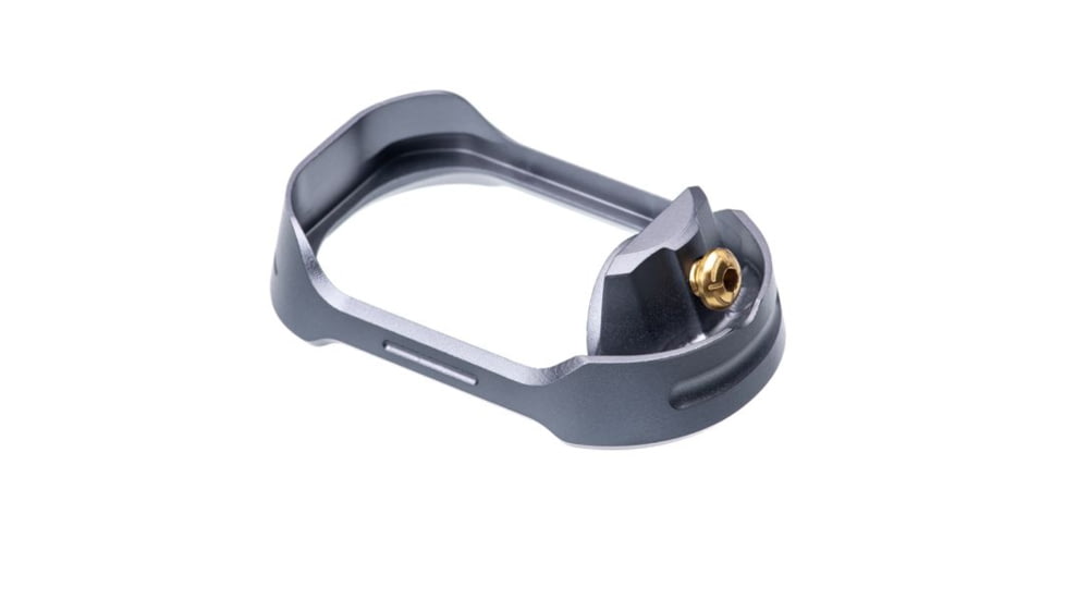 Tyrant CNC Glock Gen5 Magwell, G17/22/31/34/35, Grey/Gold, TD-G17MW-G5-Gr-GScew