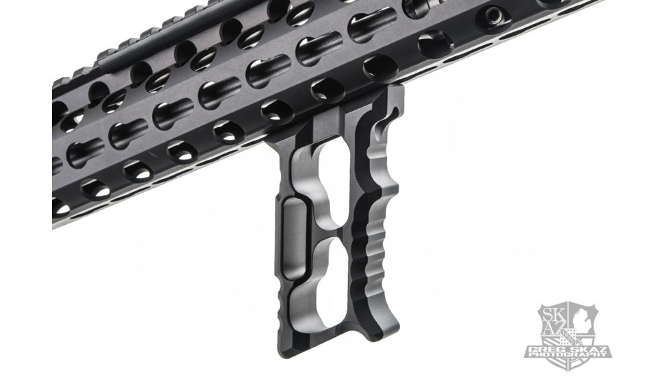 Tyrant CNC HALO Series MiniVert Grip MLOK, Black, TD-552-BLK-M-1